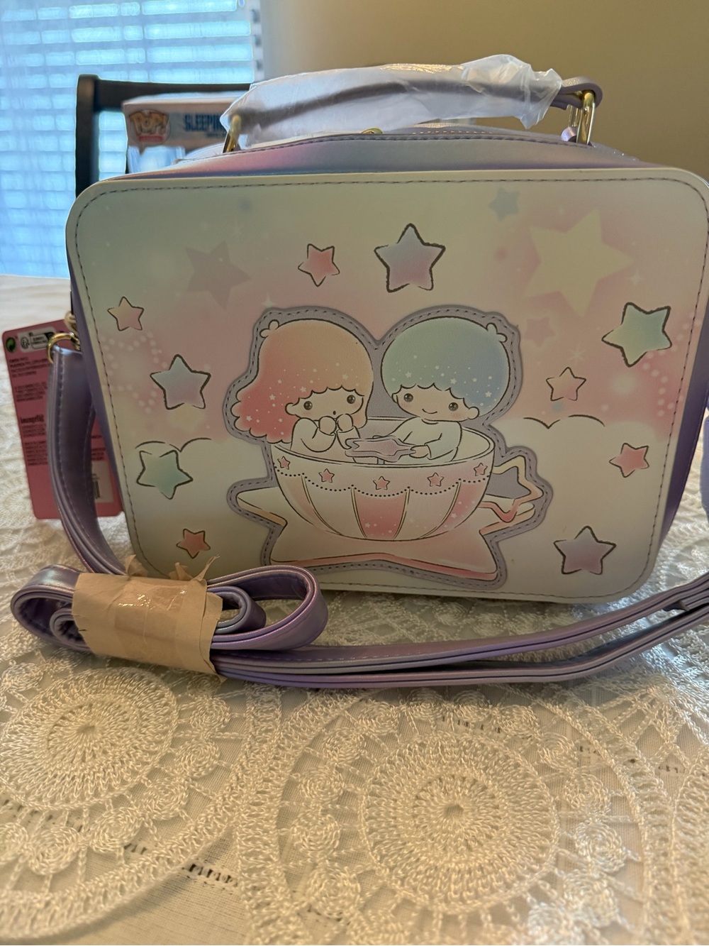 Loungefly Pastel Rainbow Little Twin Stars Crossbody Bag